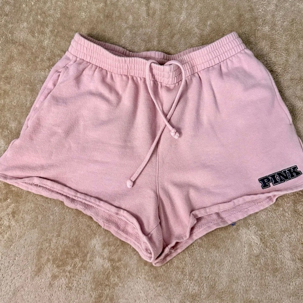 PINK Victoria's Secret Soft Pink Drawstring Athletic Shorts